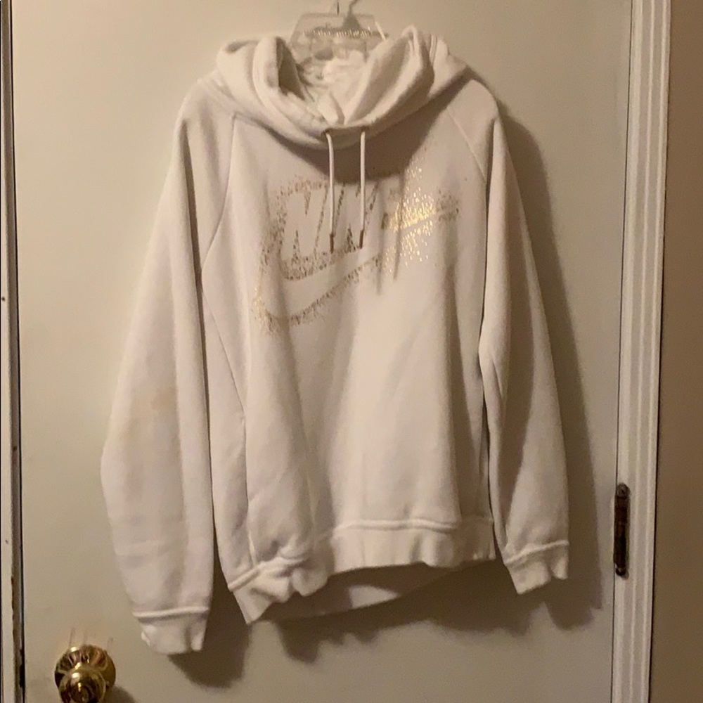 White nike hoodie